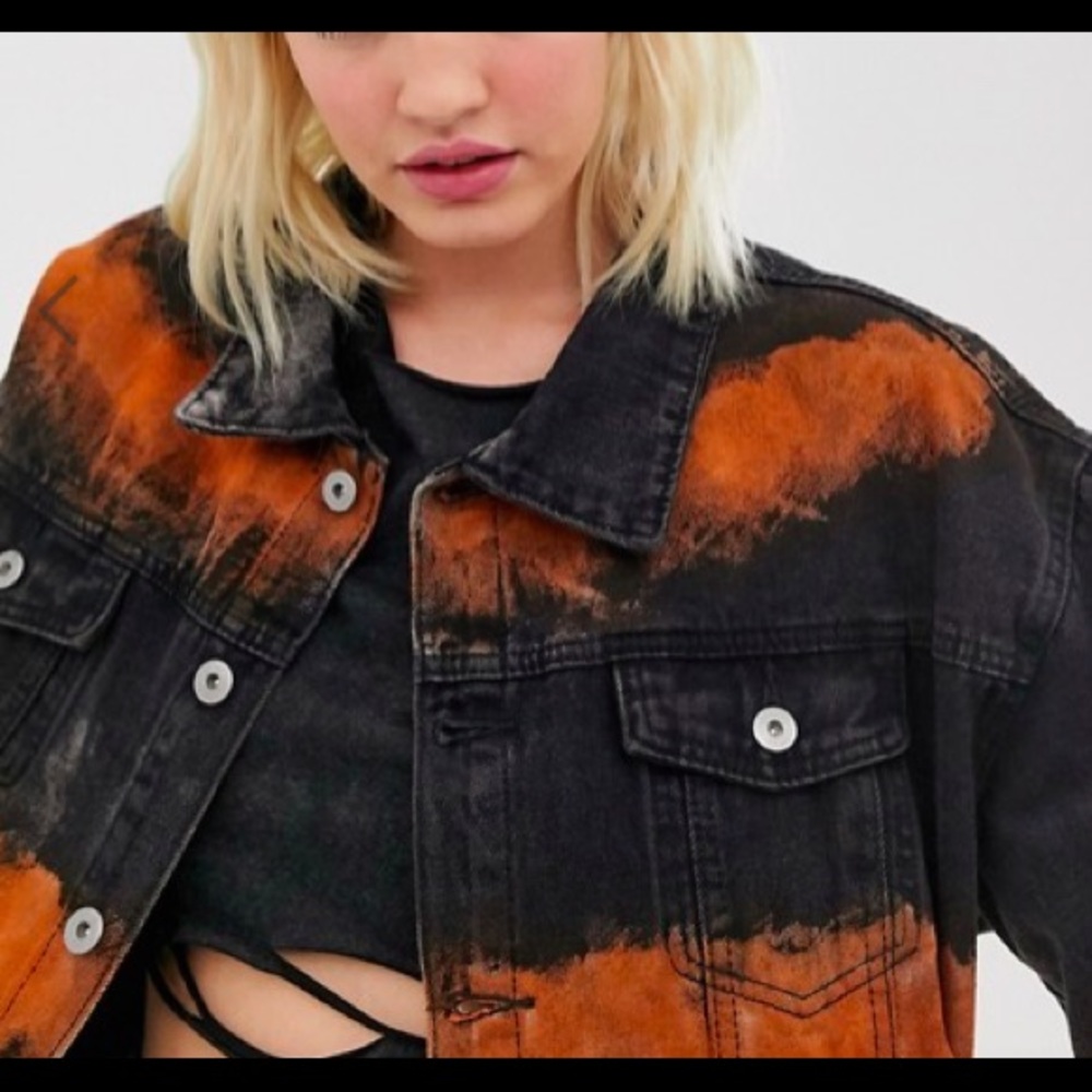 One Above Another oversized jacket tie dye denim - Picture 3 of 3